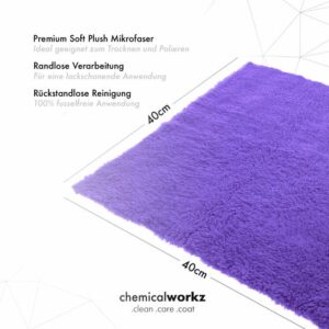 ChemicalWorkz Edgeless Soft Touch Premium Poliertuch 500GSM 40×40cm